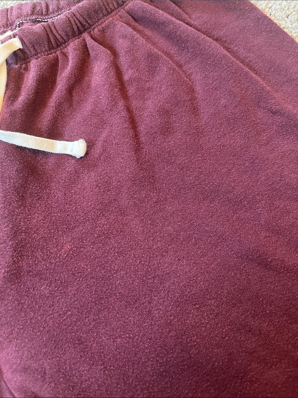PINK Victoria's Secret Maroon Drawstring Jogger Sweatpants - Picture 3 of 4